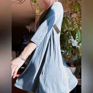 Flowy Navy Blue Mini Dress (M) NWT